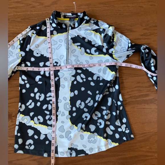 NWOT Simplicite by Jamie Sadock Women's Long Sleeve Top Golf 1/4 Zip size M - Picture 8 of 9